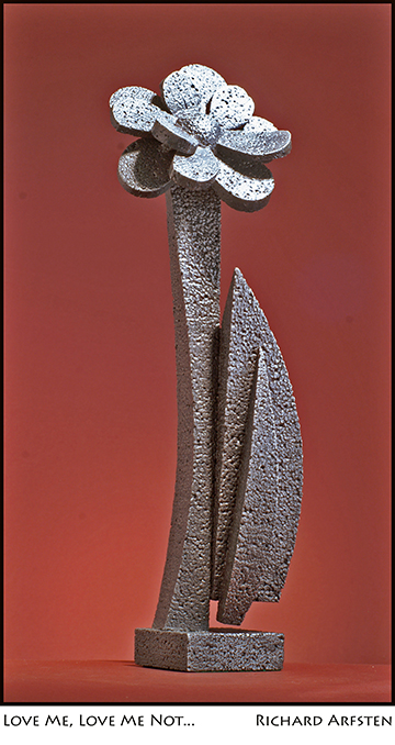 Love Me Love Me Not Sculpture by Richard Arfsten