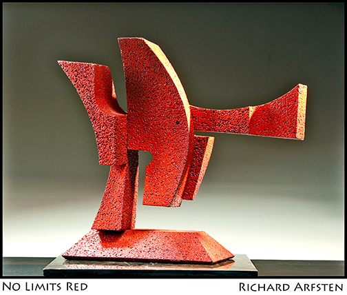 No Limits Red - Sculpture by Richar Arfsten